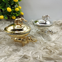 Beautiful miniature brass musical instrument set featuring an elegant sitar and small holy pots, available at wholesale prices.