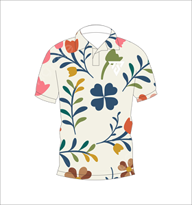 Custom Abstract Botanical Print Polo <b>Shirt</b> Men Short Sleeve Casual Summer Breathable Lightweight Fashion <b>Golf</b> <b>Shirt</b> - Product Image 4