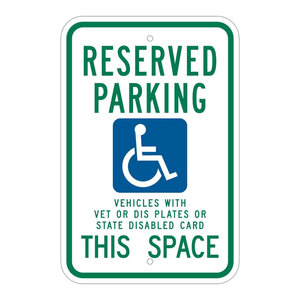Panneau de signalisation de stationnement réservé haute visibilité Brady, panneau d'avertissement intérieur/extérieur pour espaces dédiés - Product Image 3