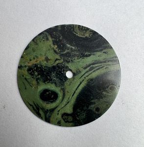 K Gems Dial-24 Nh35 Movement Natural Kambaba Jasper Green/<b>Black</b> 28.50mm Disc 1mm Thick Classic Elegant Vintage Luxury <b>Watch</b> - Product Image 5