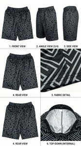 Shorts de sport athlétiques pour hommes, légers, respirants, pour la remise en forme, l'entraînement et une utilisation active quotidienne - Product Image 6