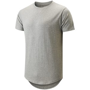 T-shirt long OEM pour homme, coupe décontractée, 200 GSM, en coton respirant, taille personnalisée, livraison mondiale, faible MOQ, style formel pour homme - Product Image 5