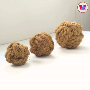 Juguete Masticable Ecológico para Mascotas, Bola de Fibra de Coco, Esfera de Fibra de Coco Sostenible para Hámsteres y Conejos, Cuidado Dental Molar - Product Image 5