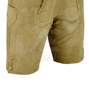 Pantalones Cortos de Cuero Bávaros Lederhosen para Hombre 2026 con Color Personalizado para Disfraces 2026 - Product Image 4