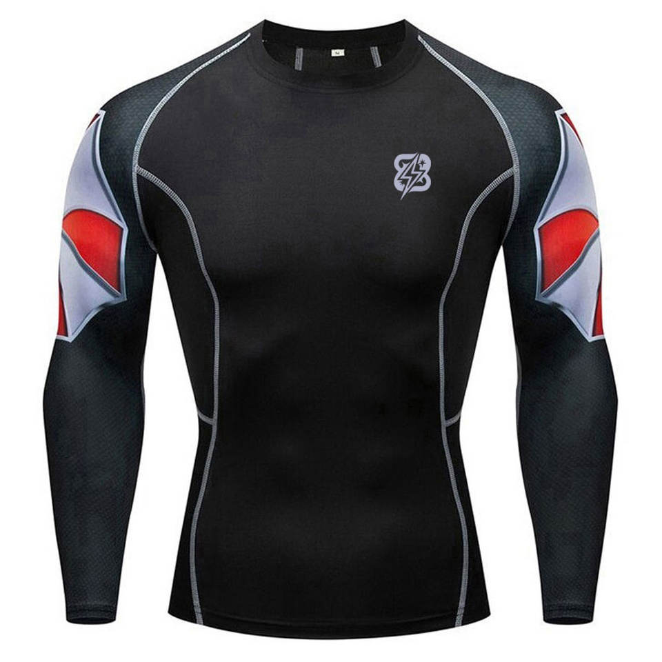 Low MOQ Price High Mobility Performance Enhanced Men Long Sleeve Rash ...