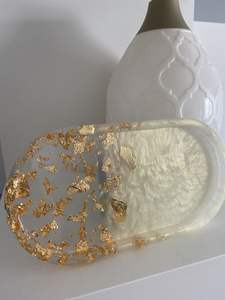 Elegante Bandeja de Resina Epoxi para Servir y Almacenar Joyas, Bandeja de Vanidad, Accesorio de Baño, Plato Moderno de Lujo para Decoración de Mesa - Product Image 3