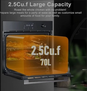 Horno Eléctrico Empotrable de Pared de 24 Pulgadas, 240 V, 70 L, 2.5 C-F, Negro, con Panel Táctil G66D-Q-A-C - Product Image 4