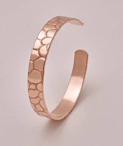 Copper Alloy Cuff Bracelet Rose Gold Plated Geometric Design Unisex Classic Style <b>men</b> and women wrist wear healing - Product Image 2