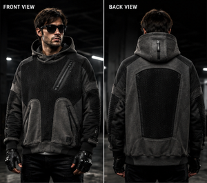 Sudadera con Capucha para Motociclistas, de Malla 3D y Forro Polar, con Protectores Extraíbles con Certificación CE - Product Image 2