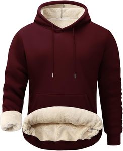 Sudadera de Invierno Cálida para Hombre, Sudadera Informal con Capucha de Forro Polar - Product Image 2