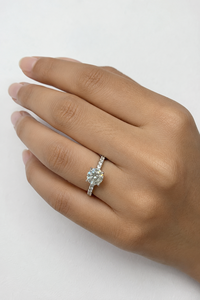 Anillo de Moissanita en Plata de Ley 92.5 KLSR-12096 - Product Image 5