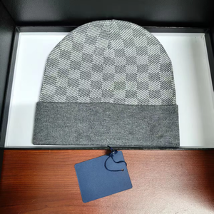 2026 Fashion Warm Damier Outdoor Skull <b>Cap</b> <b>for</b> <b>Men</b> Women Heritage Designer <b>Winter</b> Unisex Black Knitted Beanie - Product Image 5