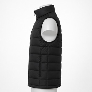 <b>Men</b> Puffer <b>Vest</b> Durable Fabric Warm Quilted Design Comfortable Fit Lightweight Sleeveless Jacket For Winter Outdoor Use - Product Image 5