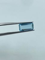 Batu Permata Aquamarine Biru Langit Transparan Alami Bentuk Persegi Panjang 5x10mm, Batu Tengah Cincin, Dari Pemasok India dengan Harga Grosir