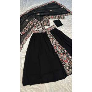 Designer <b>Modest</b> <b>Sets</b> Lehenga Choli with Thread Embroidery Work - Product Image 1