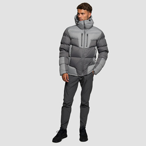 OEM Service Most Trending <b>Men's</b> Waterproof Breathable V-neck 100% Polyester Puffer <b>Jacket</b> <b>Long</b> Sleeve Winter High Quality Sale - Product Image 3