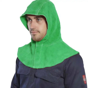 Industrial Safety Protective Split Cowhide Split Leather Welding Hood <b>Spark</b> Resistant Safety Working <b>Jacket</b> Comfortable Durable - Product Image 3