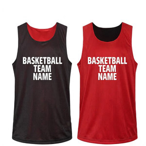 Unisex Custom Summer Basketball Tank Top Sets Fashion Reversible Youth Basketball Uniforms Sweat Absorbent Jersey - Product Image 1