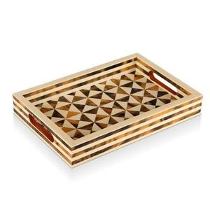 <b>Moroccan</b> Pattern Inspired Trays Resin Inlay Tray for Hotels and Restaurant Supplies With Best Quality Servings Tray - Product Image 3