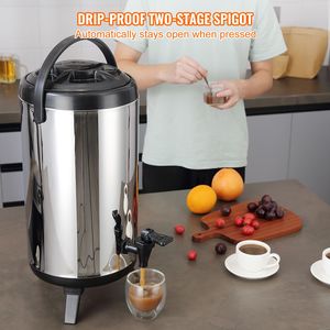 Dispenser per Bevande Isolato in Acciaio Inox da 9,2 Litri (2,4 Galloni) con Rubinetto per Miscelare, per Bevande Calde e Fredde - Product Image 5