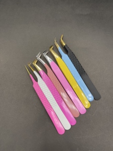 Pinzas para Pestañas Multicolores, Pinzas Nano Grip, Pinzas para Extensión de Pestañas con Etiqueta Privada Personalizada, Magma Beauty - Product Image 2