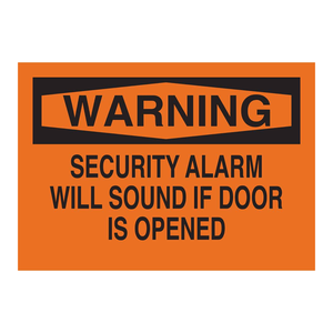 Panneau de signalisation de sécurité Brady pour porte, 7x10 pouces, en PVC et aluminium réfléchissant, pour la sécurité des installations - Product Image 2