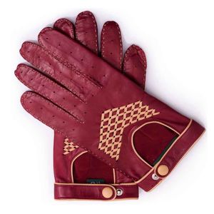 Gants de conduite en cuir 100% cuir véritable de qualité supérieure, protection au travail, cuir de mouton, conduite automobile - Product Image 5