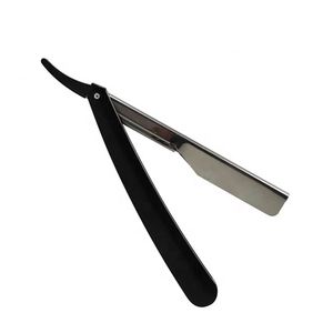 Wholesale Professional Vintage Stainless Steel Beard Cutting Shaving Razor Custom Barber Single Edge Throat Razor Wood Handle - Product Image 4