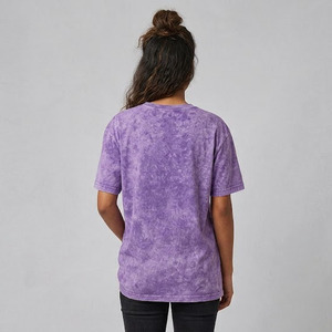 Women Acid Wash Vintage Style Short Sleeve Casual Loose Fit Cotton T-Shirt Ladies Streetwear Crew Neck Baggy Acid Wash T Shirt - Product Image 2
