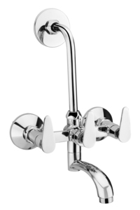 Grifo Mezclador de Pared 2 en 1 de Alta Resistencia con Grifo de Lavadora de Latón Cromado en Forma de L para Lavabo de Baño y Uso en Cocina - Product Image 3