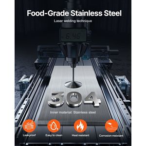 Dispenser Elettrico Commerciale per Formaggio 2.4x2 L, Scaldafondente per Cioccolato Caldo, Dispenser in Plastica con Doppia Pompa, Attrezzatura per Mantenimento Calore 86-230 F - Product Image 5