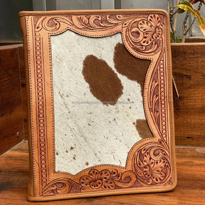 Portefeuille d'affaires en cuir de vachette usiné à la main de qualité supérieure personnalisé - Product Image 2