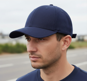 Gorra de Béisbol Personalizada de 5 Paneles con Visera Curva, Estructurada, con Logotipo en Relieve, Bordado en Tela, Diseño de Bloques de Color, Estilo Hip - Product Image 5