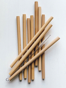 Sustainable Bamboo <b>Straw</b> Fiber <b>Straw</b> Reusable Bamboo Biodegradable Customize <b>Straw</b> With Logo - Product Image 2
