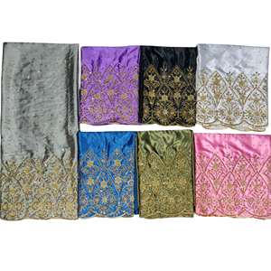 Tissu en satin de soie The Timeless Grace, orné de perles à la main, Gorgora, sous-jupe lourde pour robes féminines, fournisseurs indiens - Product Image 2