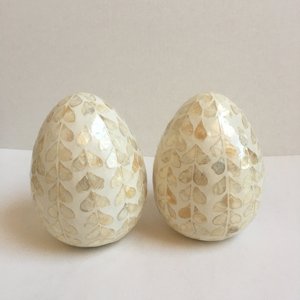 Figuras de huevos de Pascua en miniatura al por mayor, decoración navideña al precio más bajo, estatuillas de nácar. - Product Image 6