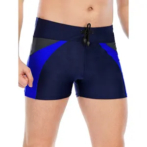 新款男士快干板短裤后口袋夏季沙滩短裤泳裤纯色涤纶抽绳短裤
