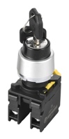 Interrupteur à clé AP 22 mm 3 positions IP65 (GKS223) 6A 1NO/2NO/1NO/2NO2NC 120V à bornes à vis RU CANADA TUV pour 500 000 cycles