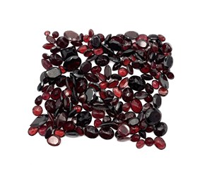 Lot de pierres précieuses en grenat naturel du Mozambique, formes variées, taille libre, 6-12 mm, pour la création de bijoux - Product Image 5