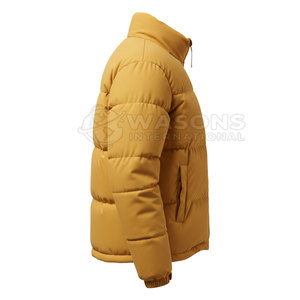 Premium Quality Breathable New Arrival Full Zipper Stand Collar Winter Puffer <b>Jacket</b> for Men <b>Slim</b> <b>Fit</b> Private Label - Product Image 4