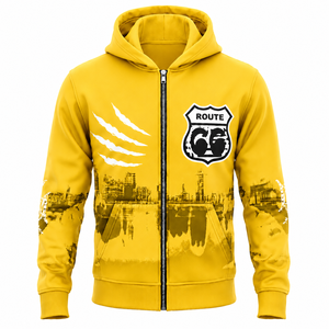 Sudadera con capucha extragrande con cremallera completa para hombre, 450 g/m², tejido French Terry grueso, hombros caídos, corte regular, 100 % algodón, impermeable y transpirable - Product Image 4