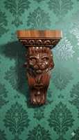 Innovadora Escultura de Pared de León en Madera Tallada a Mano, Diseño Art Deco para Decoración del Hogar, Cumpleaños, Aniversario, Decoración de Templos
