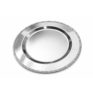 Stainless Steel Beaded Rim Charger Plate Decorative Metallic Plate Wedding Events Fine Dining Party Tableware Decoration Plate - Product Image 6