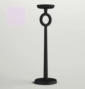 Porte-bougie moderne en métal noir, support de bougie minimaliste haut pour table, pour la décoration de la maison au meilleur prix - Product Image 5