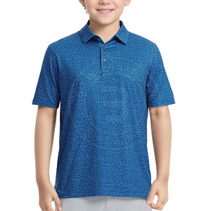 เสื้อโปโลกอล์ฟสำหรับวัยรุ่นแฟชั่นกลางแจ้งสมัยใหม่ ผลิตจากผ้าที่ระบายอากาศได้ดีและยืดหยุ่น ช่วยให้สวมใส่สบายระหว่างการฝึกซ้อม - Product Image 1