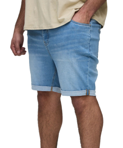 Pantalones cortos de mezclilla holgados de verano estilo vintage para hombre / Jorts de mezclilla holgados de moda para hombre - Product Image 6
