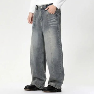 Premium <b>Men</b>’s Denim Pants Classic Straight Leg Jeans with Comfortable <b>Stretch</b> Fabric For Me - Product Image 5