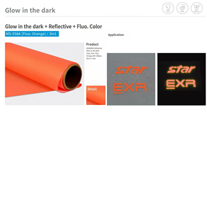 Papel y Película de Transferencia HTV Flex de Primera Calidad que Brillan en la Oscuridad, Hechos en Corea para Proyectos Creativos de Bricolaje - Product Image 4