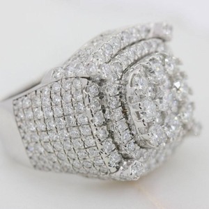 เครื่องประดับเพชรโมอิสซาไนต์ VVS แบบ Iced Out เงินแท้ 925 น้ำหนักตามสั่ง แหวนเพชร VVS สไตล์ฮิปฮอป คุณภาพเยี่ยม ราคาดีที่สุด - Product Image 6