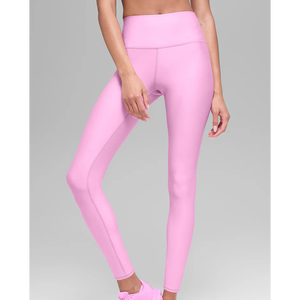 Nuevo Conjunto de Leggings y Sujetador Deportivo Transpirable de Spandex/Nylon de Cintura Alta para Yoga, Correr y Fitness con Diseño Sólido y Logotipo en la Cintura - Product Image 4